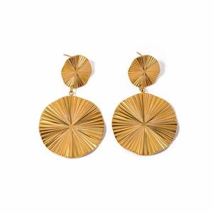18K Gold Plated Earrings - Gold Jewelry